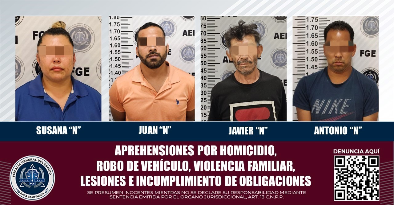 Elementos de la FGE detuvieron a cuatro sujetos que tenían orden de ...